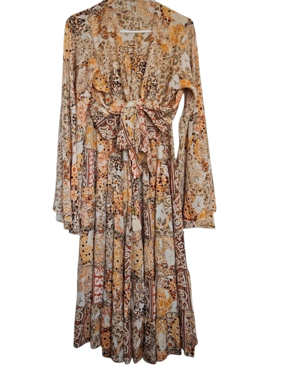 💕Boho Floral Skirt and Top Set in Orange & Cream💕